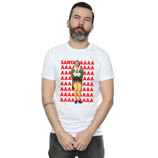 Elf Mens Buddy Santa Scream T-Shirt