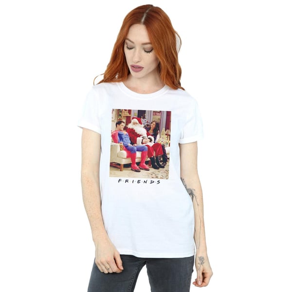 Friends Womens/Ladies Superman And Santa Cotton Boyfriend T-Shirt