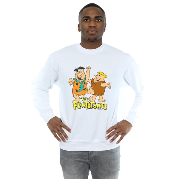 The Flintstones Mens Fred And Barney Sweatshirt