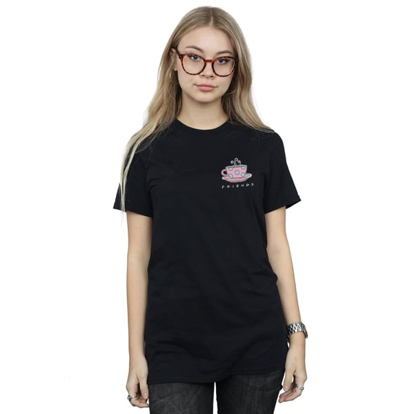 Friends Womens/Ladies Coffee Cup Breast Print Cotton Boyfriend T-Shirt