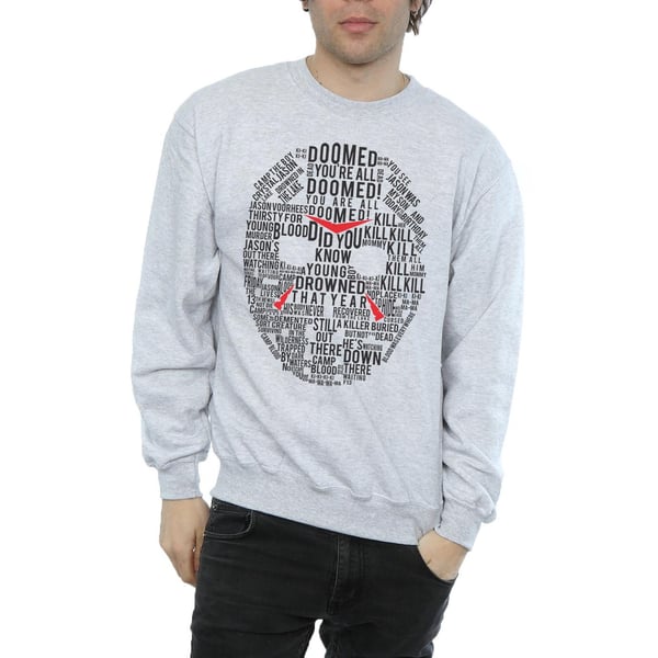 Friday 13th Mens Jason Text Mask Sweatshirt