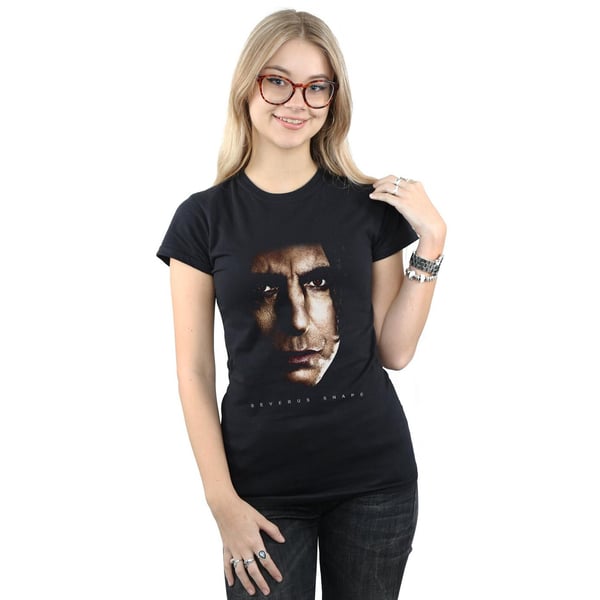 Harry Potter Womens/Ladies Severus Snape Portrait Cotton T-Shirt