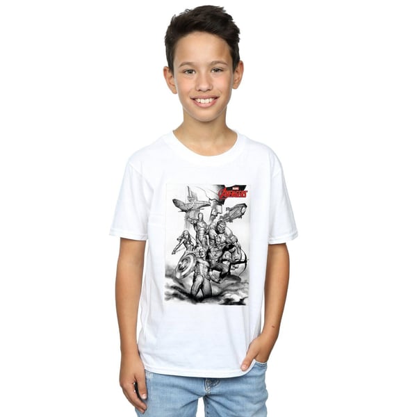 Marvel Boys Avengers Assemble Team Sketch T-Shirt