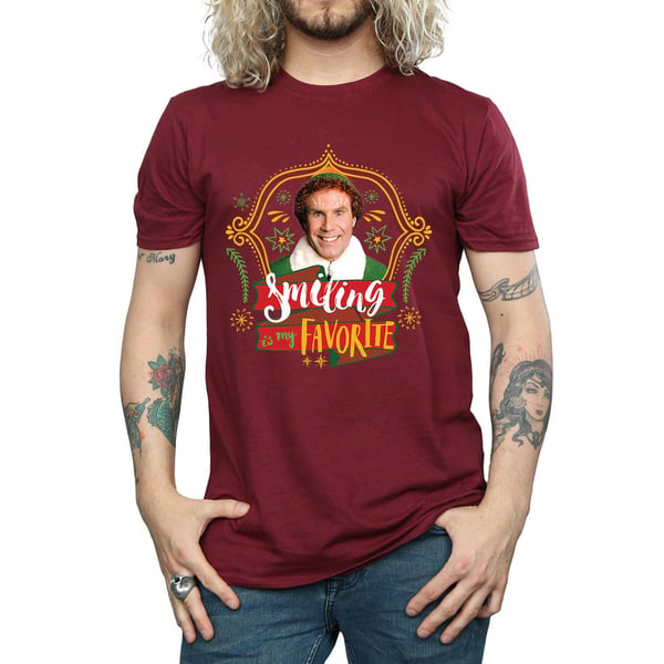 Elf Mens Buddy Smiling T-Shirt