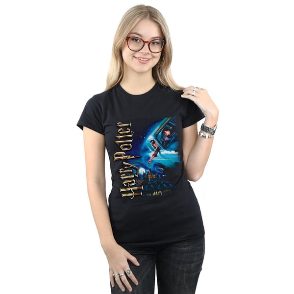 Harry Potter Womens/Ladies Smiles At Hogwarts Cotton T-Shirt