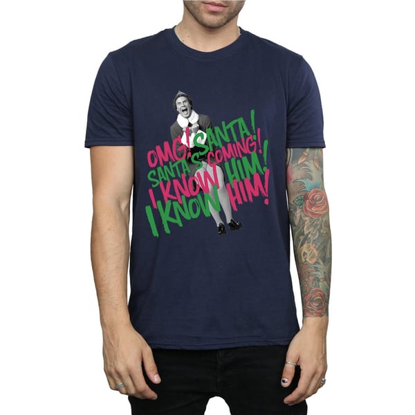 Elf Mens Santa´s Coming T-Shirt