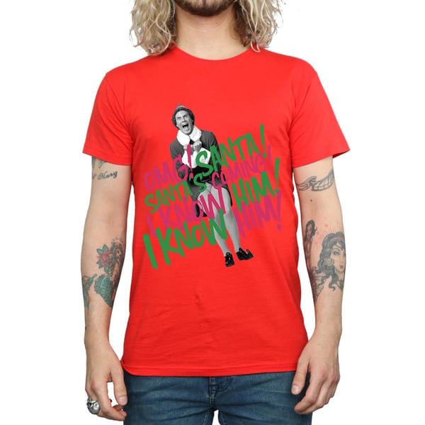 Elf Mens Santa´s Coming T-Shirt