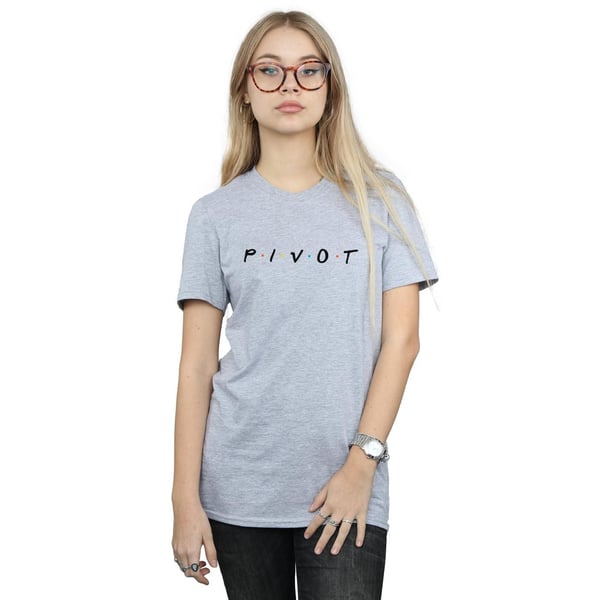 Friends Womens/Ladies Pivot Logo Cotton Boyfriend T-Shirt