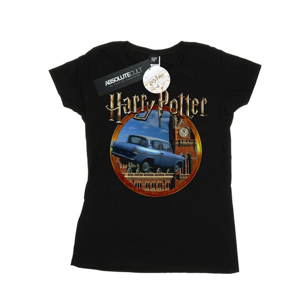 Harry Potter Naisten Lentävä Auto Puuvilla T-paita