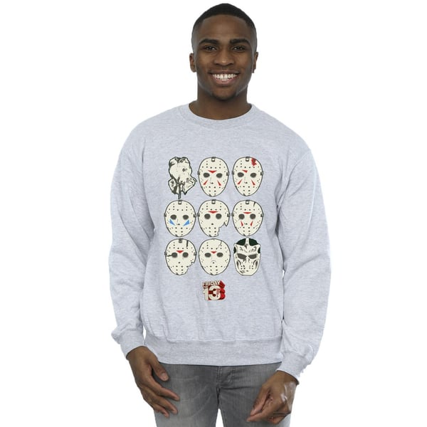 Friday The 13th Mens Jason Masks Sweatshirt
