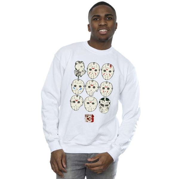 Friday The 13th Mens Jason Masks Sweatshirt