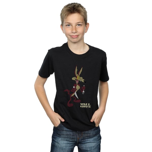 Looney Tunes Boys Wile E Coyote Distressed T-Shirt