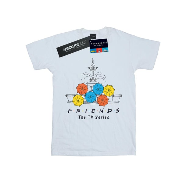 Friends Womens/Ladies Fountain And Umbrellas Cotton Boyfriend T-Shirt
