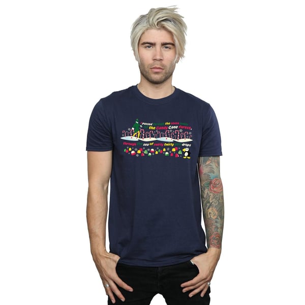 Elf Mens Candy Cane Forest T-Shirt