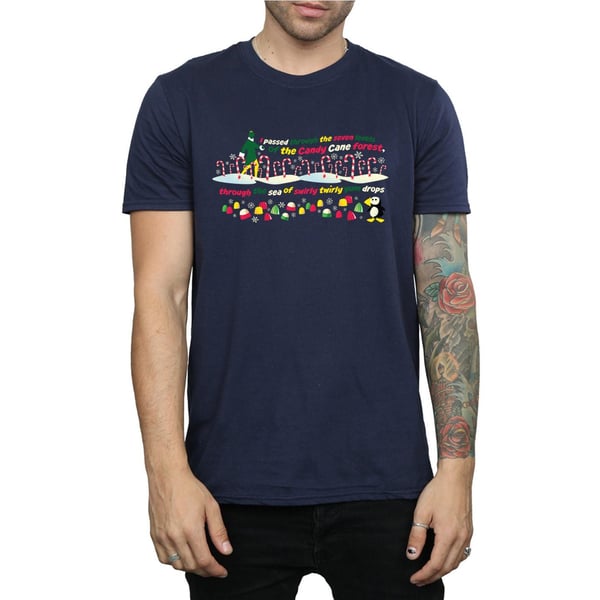 Elf Mens Candy Cane Forest T-Shirt