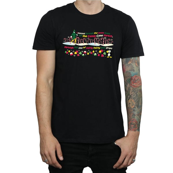 Elf Mens Candy Cane Forest T-Shirt