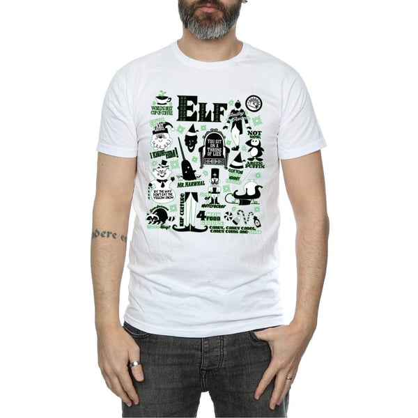 Elf Mens Infographic Poster T-Shirt