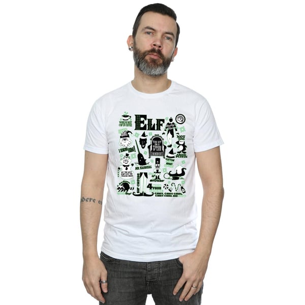 Elf Mens Infographic Poster T-Shirt