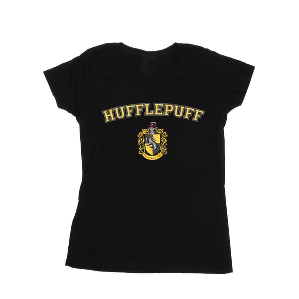 Harry Potter Womens/Ladies Hufflepuff Crest Cotton T-Shirt