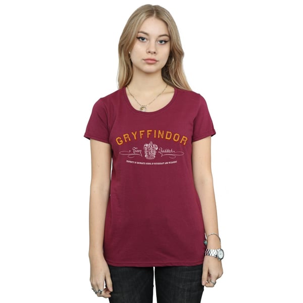 Harry Potter Womens/Ladies Gryffindor Team Quidditch Cotton T-Shirt