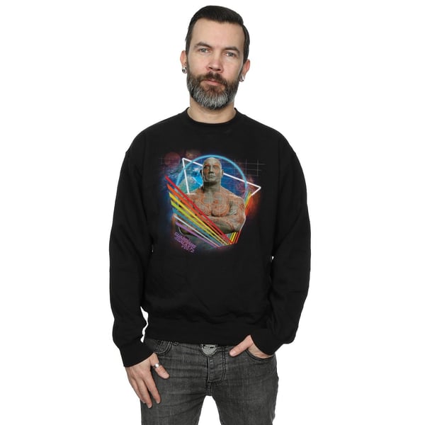 Marvel Mens Guardians Of The Galaxy Neon Drax Sweatshirt