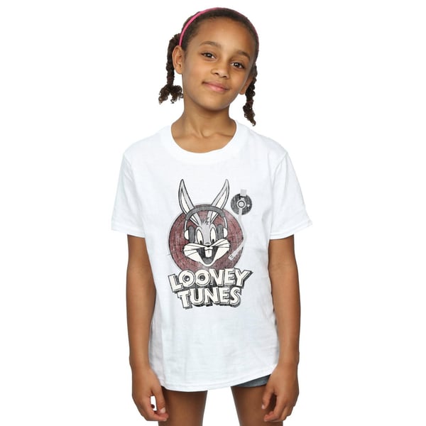 Looney Tunes Girls Bugs Bunny Circle Logo Cotton T-Shirt