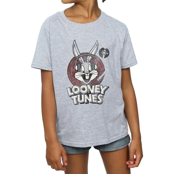 Looney Tunes Girls Bugs Bunny Circle Logo Cotton T-Shirt