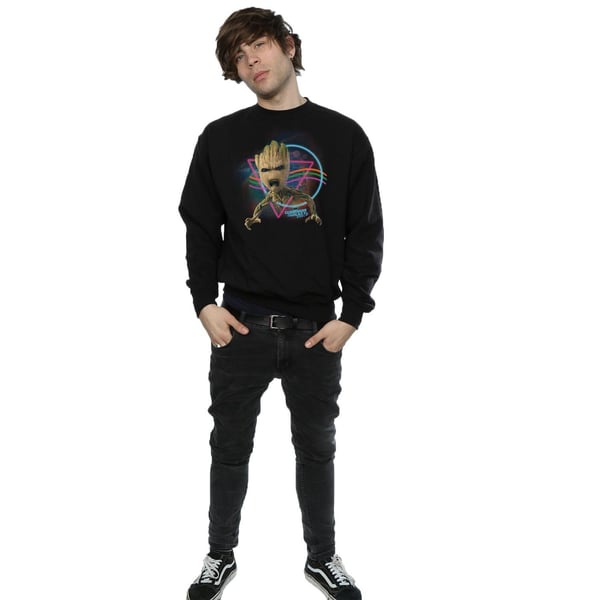 Marvel Mens Guardians Of The Galaxy Neon Groot Sweatshirt