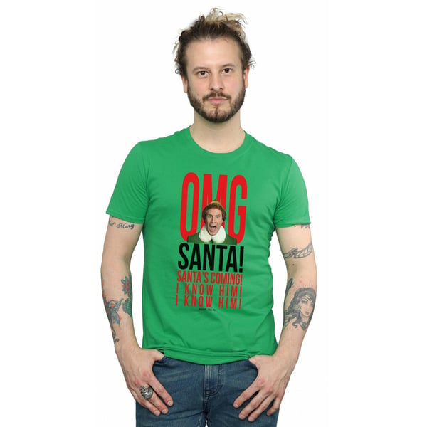 Elf Mens OMG Santa I Know Him T-Shirt