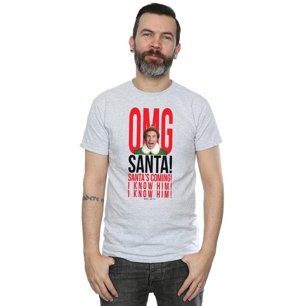 Elf Mens OMG Santa I Know Him T-Shirt