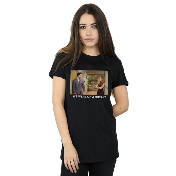 Friends Womens/Ladies We Were On A Break Hallway Cotton Boyfriend T-Shirt