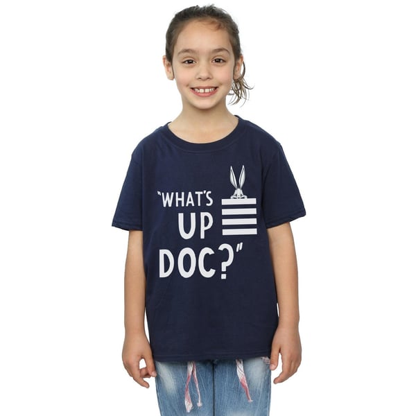 Looney Tunes Girls Bugs Bunny What´s Up Doc Stripes Cotton T-Shirt