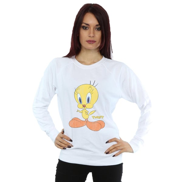 Looney Tunes Womens/Ladies Tweety Pie Distressed Sweatshirt