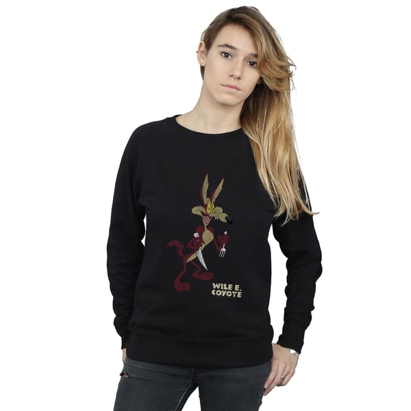 Looney Tunes Womens/Ladies Wile E Coyote Distressed Sweatshirt