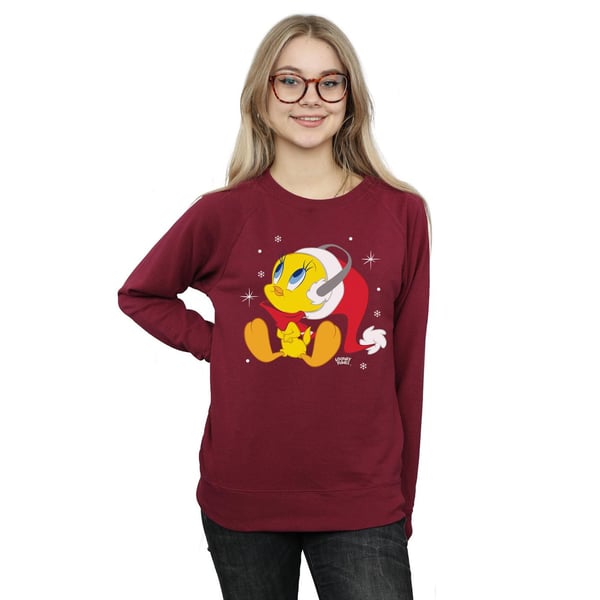 Looney Tunes Womens/Ladies Christmas Tweety Sweatshirt