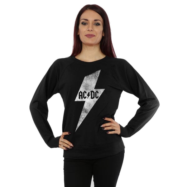 AC/DC Womens/Ladies Lightning Bolt Sweatshirt