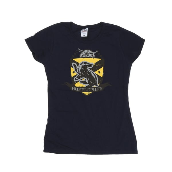 Harry Potter Womens/Ladies Hufflepuff Chest Badge Cotton T-Shirt