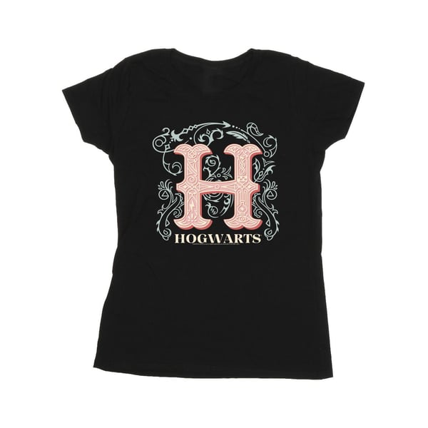 Harry Potter Womens/Ladies Flowers H Cotton T-Shirt