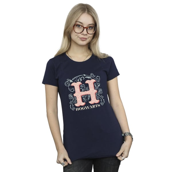Harry Potter Womens/Ladies Flowers H Cotton T-Shirt