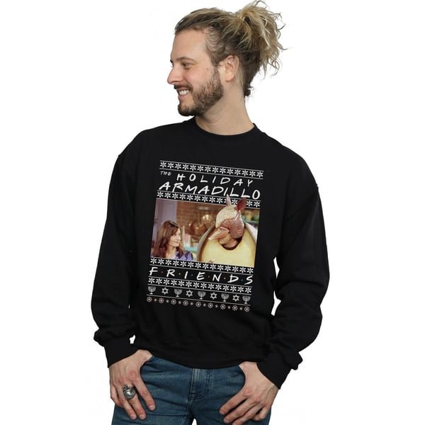 Friends Mens Fair Isle Holiday Armadillo Sweatshirt