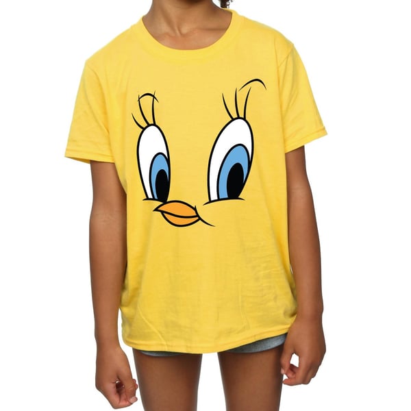 Looney Tunes Girls Tweety Pie Face Cotton T-Shirt