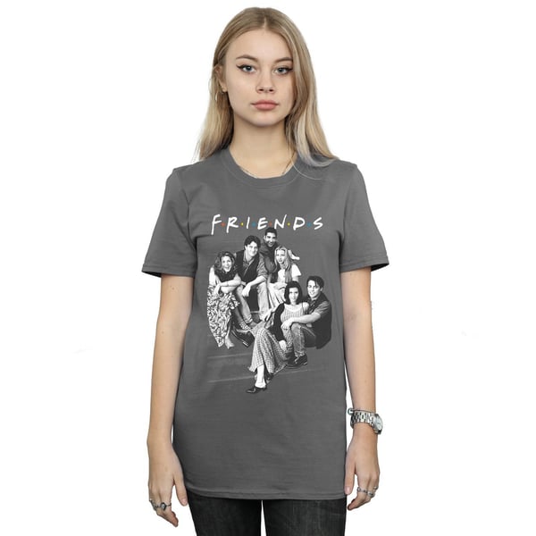 Friends Womens/Ladies Group Stairs Cotton Boyfriend T-Shirt