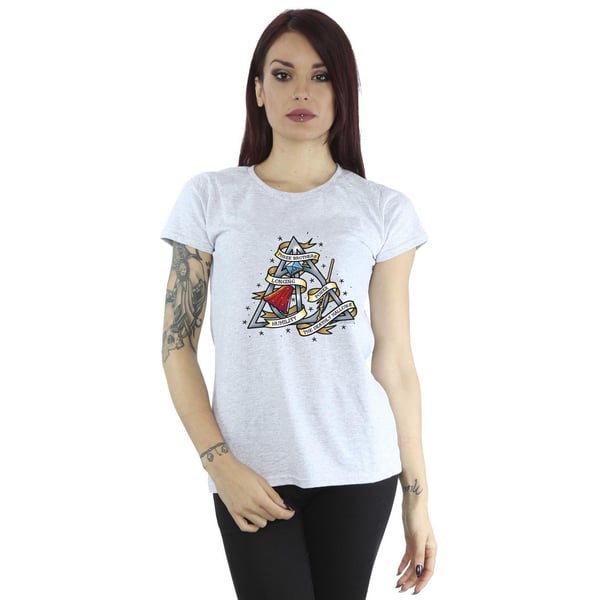 Harry Potter Womens/Ladies The Deathly Hallows Cotton T-Shirt