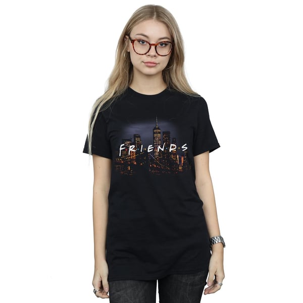 Friends Womens/Ladies Logo Skyline Cotton Boyfriend T-Shirt