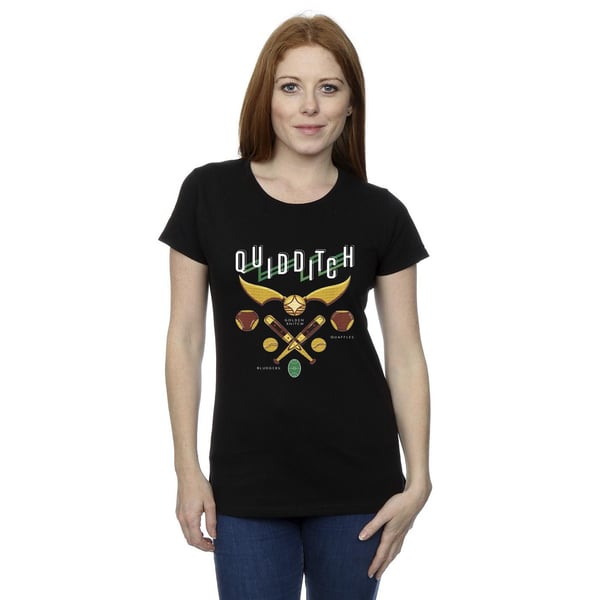 Harry Potter Womens/Ladies Quidditch Bludgers Quaffles Cotton T-Shirt