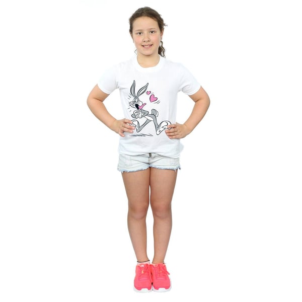 Looney Tunes Girls Bugs Bunny In Love Cotton T-Shirt