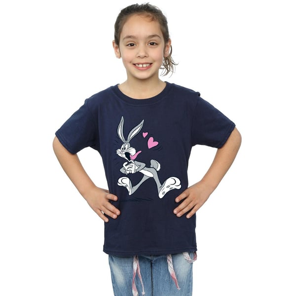 Looney Tunes Girls Bugs Bunny In Love Cotton T-Shirt