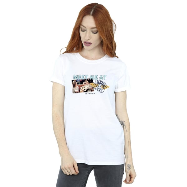 Friends Womens/Ladies Meet Me At Central Perk Cotton Boyfriend T-Shirt
