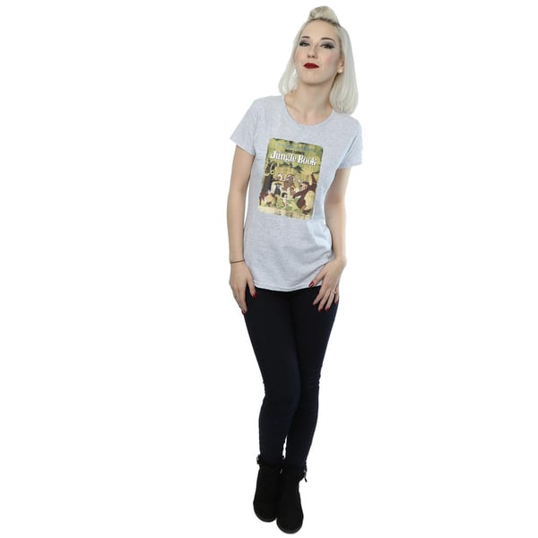 Disney Womens/Ladies The Jungle Book Retro Poster Cotton T-Shirt