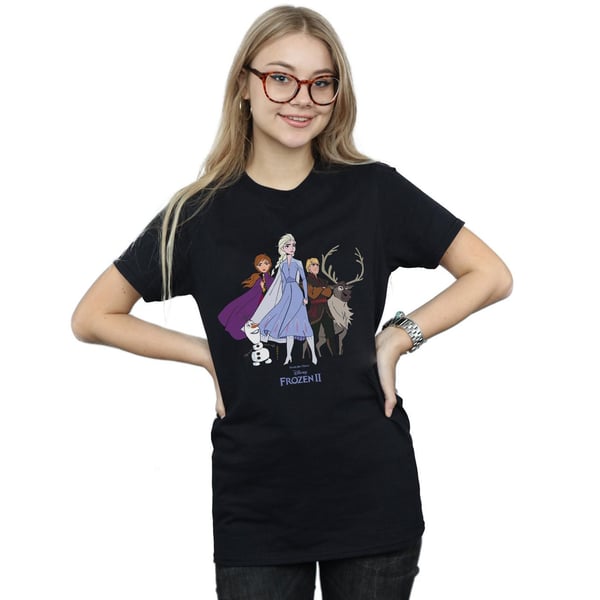 Disney Womens/Ladies Frozen 2 Group Cotton Boyfriend T-Shirt